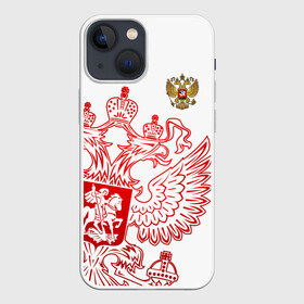 Чехол для iPhone 13 mini с принтом Россия в городе Новоалтайск,  |  | russ | russia | герб | двуглавый орёл | российская форма | российский герб | россия | россиянин | русские | русский | сборная россии | символ россии | символика россии | форма россии | я русский