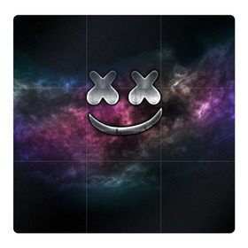 Магнитный плакат 3Х3 с принтом Marshmello Cosmos в городе Новоалтайск, Полимерный материал с магнитным слоем | 9 деталей размером 9*9 см | Тематика изображения на принте: 