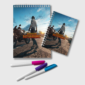 Блокнот с принтом PlayerUnknowns Battlegrounds в городе Новоалтайск, 100% бумага | 48 листов, плотность листов — 60 г/м2, плотность картонной обложки — 250 г/м2. Листы скреплены удобной пружинной спиралью. Цвет линий — светло-серый
 | action | battlegrounds | chiken | game | online | playerunknown’s | pubg | игры | камуфляж | курица | наемники | огонь | пабг | пубг | сковорода | солдаты | шутер
