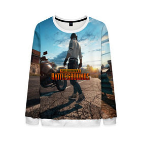 Мужской свитшот 3D с принтом PlayerUnknown`s Battlegrounds в городе Новоалтайск, 100% полиэстер с мягким внутренним слоем | круглый вырез горловины, мягкая резинка на манжетах и поясе, свободная посадка по фигуре | Тематика изображения на принте: action | battlegrounds | chiken | game | online | playerunknown’s | pubg | игры | камуфляж | курица | наемники | огонь | пабг | пубг | сковорода | солдаты | шутер