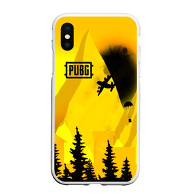 Чехол для iPhone XS Max матовый с принтом PUBG в городе Новоалтайск, Силикон | Область печати: задняя сторона чехла, без боковых панелей | action | battlegrounds | chiken | game | online | playerunknown’s | pubg | игры | камуфляж | курица | наемники | огонь | пабг | пубг | сковорода | солдаты | шутер