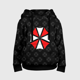 Детская толстовка 3D с принтом UMBRELLA CORP в городе Новоалтайск, 100% полиэстер | двухслойный капюшон со шнурком для регулировки, мягкие манжеты на рукавах и по низу толстовки, спереди карман-кенгуру с мягким внутренним слоем | ada wong | biohazard | leon | nemesis | project resistance | raccoon city | re | re3 | resident evil | resident evil 3 | rpd | stars | umbrella | ада вонг | амбрелла | немезис | ужасы