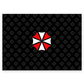 Поздравительная открытка с принтом UMBRELLA CORP в городе Новоалтайск, 100% бумага | плотность бумаги 280 г/м2, матовая, на обратной стороне линовка и место для марки
 | Тематика изображения на принте: ada wong | biohazard | leon | nemesis | project resistance | raccoon city | re | re3 | resident evil | resident evil 3 | rpd | stars | umbrella | ада вонг | амбрелла | немезис | ужасы