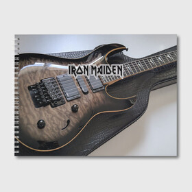 Альбом для рисования с принтом Iron Maiden в городе Новоалтайск, 100% бумага
 | матовая бумага, плотность 200 мг. | бас | британия | брюс дикинсон | гитара | группа | дева | железная | метал | нико макбрэйн | рок | стив харрис | хеви | яник герс