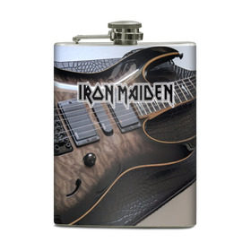 Фляга с принтом Iron Maiden в городе Новоалтайск, металлический корпус | емкость 0,22 л, размер 125 х 94 мм. Виниловая наклейка запечатывается полностью | бас | британия | брюс дикинсон | гитара | группа | дева | железная | метал | нико макбрэйн | рок | стив харрис | хеви | яник герс
