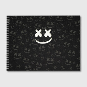 Альбом для рисования с принтом Marshmello Cosmos в городе Новоалтайск, 100% бумага
 | матовая бумага, плотность 200 мг. | Тематика изображения на принте: marshmello | диджей | звезды | клуб | клубная музыка | космос | маршмеллоу | маршмэлло | маршмэллоу | музыка | небо | ночь | электронная
