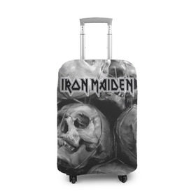 Чехол для чемодана 3D с принтом Iron Maiden в городе Новоалтайск, 86% полиэфир, 14% спандекс | двустороннее нанесение принта, прорези для ручек и колес | бас | британия | брюс дикинсон | гитара | группа | дева | железная | метал | нико макбрэйн | рок | стив харрис | хеви | яник герс