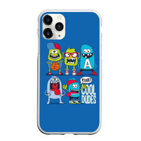 Чехол для iPhone 11 Pro Max матовый с принтом Cool dudes в городе Новоалтайск, Силикон |  | Тематика изображения на принте: athletes | ball | baseball caps | basketball | cool | dudes | guys | teens | баскетбол | бейсболки | бешеные | глаза | зубы | иллюстрация | кеды | классные | кроссовки | крутые | монстры | мяч | парни | подростки | рисунок
