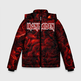 Зимняя куртка для мальчиков 3D с принтом Iron Maiden в городе Новоалтайск, ткань верха — 100% полиэстер; подклад — 100% полиэстер, утеплитель — 100% полиэстер | длина ниже бедра, удлиненная спинка, воротник стойка и отстегивающийся капюшон. Есть боковые карманы с листочкой на кнопках, утяжки по низу изделия и внутренний карман на молнии. 

Предусмотрены светоотражающий принт на спинке, радужный светоотражающий элемент на пуллере молнии и на резинке для утяжки | бас | британия | брюс дикинсон | гитара | группа | дева | железная | метал | нико макбрэйн | рок | стив харрис | хеви | яник герс