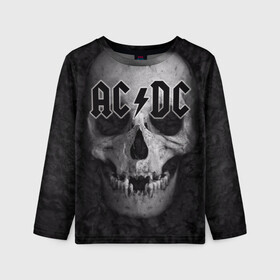 Детский лонгслив 3D с принтом AC/DC  в городе Новоалтайск, 100% полиэстер | длинные рукава, круглый вырез горловины, полуприлегающий силуэт
 | австралийская | ангус янг | блюз | группа | малькольм янг | рок | рок н ролл | стиви янг | хард