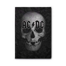 Обложка для автодокументов с принтом AC/DC  в городе Новоалтайск, натуральная кожа |  размер 19,9*13 см; внутри 4 больших “конверта” для документов и один маленький отдел — туда идеально встанут права | австралийская | ангус янг | блюз | группа | малькольм янг | рок | рок н ролл | стиви янг | хард