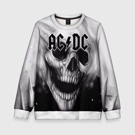 Детский свитшот 3D с принтом AC/DC  в городе Новоалтайск, 100% полиэстер | свободная посадка, прямой крой, мягкая тканевая резинка на рукавах и понизу свитшота | австралийская | ангус янг | блюз | группа | малькольм янг | рок | рок н ролл | стиви янг | хард