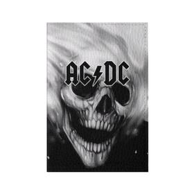 Обложка для паспорта матовая кожа с принтом AC/DC  в городе Новоалтайск, натуральная матовая кожа | размер 19,3 х 13,7 см; прозрачные пластиковые крепления | австралийская | ангус янг | блюз | группа | малькольм янг | рок | рок н ролл | стиви янг | хард