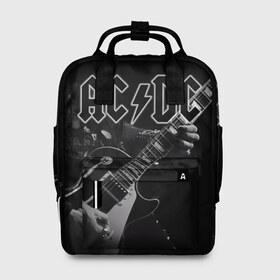 Женский рюкзак 3D с принтом AC/DC в городе Новоалтайск, 100% полиэстер | лямки с регулируемой длиной, сверху ручки, чтобы рюкзак нести как сумку. Основное отделение закрывается на молнию, как и внешний карман. Внутри два дополнительных кармана, один из которых закрывается на молнию. По бокам два дополнительных кармашка, куда поместится маленькая бутылочка
 | Тематика изображения на принте: австралийская | ангус янг | блюз | группа | малькольм янг | рок | рок н ролл | стиви янг | хард