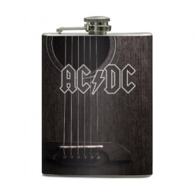Фляга с принтом AC/DC в городе Новоалтайск, металлический корпус | емкость 0,22 л, размер 125 х 94 мм. Виниловая наклейка запечатывается полностью | австралийская | ангус янг | блюз | группа | малькольм янг | рок | рок н ролл | стиви янг | хард