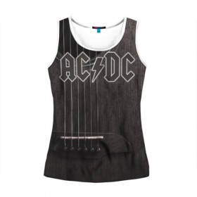 Женская майка 3D с принтом AC/DC в городе Новоалтайск, 100% полиэстер | круглая горловина, прямой силуэт, длина до линии бедра | австралийская | ангус янг | блюз | группа | малькольм янг | рок | рок н ролл | стиви янг | хард