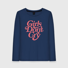 Женский лонгслив хлопок с принтом Girls dont cry в городе Новоалтайск, 100% хлопок |  | gdc | девочки не плачут | мода | феминизм