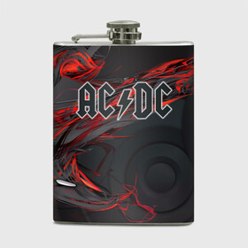Фляга с принтом AC/DC  в городе Новоалтайск, металлический корпус | емкость 0,22 л, размер 125 х 94 мм. Виниловая наклейка запечатывается полностью | австралийская | ангус янг | блюз | группа | малькольм янг | рок | рок н ролл | стиви янг | хард