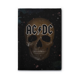 Обложка для автодокументов с принтом AC/DC в городе Новоалтайск, натуральная кожа |  размер 19,9*13 см; внутри 4 больших “конверта” для документов и один маленький отдел — туда идеально встанут права | австралийская | ангус янг | блюз | группа | малькольм янг | рок | рок н ролл | стиви янг | хард