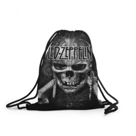 Рюкзак-мешок 3D с принтом Led Zeppelin в городе Новоалтайск, 100% полиэстер | плотность ткани — 200 г/м2, размер — 35 х 45 см; лямки — толстые шнурки, застежка на шнуровке, без карманов и подкладки | блюз рок | британская | группа | джимми пейдж | джон пол джонс | роберт плант | рок | фолк рок | хард рок | хеви метал