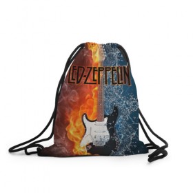 Рюкзак-мешок 3D с принтом Led Zeppelin в городе Новоалтайск, 100% полиэстер | плотность ткани — 200 г/м2, размер — 35 х 45 см; лямки — толстые шнурки, застежка на шнуровке, без карманов и подкладки | блюз рок | британская | группа | джимми пейдж | джон пол джонс | роберт плант | рок | фолк рок | хард рок | хеви метал