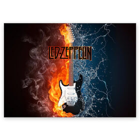 Поздравительная открытка с принтом Led Zeppelin в городе Новоалтайск, 100% бумага | плотность бумаги 280 г/м2, матовая, на обратной стороне линовка и место для марки
 | блюз рок | британская | группа | джимми пейдж | джон пол джонс | роберт плант | рок | фолк рок | хард рок | хеви метал