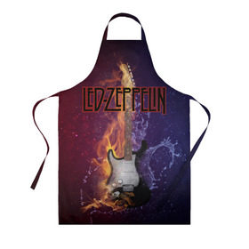 Фартук 3D с принтом Led Zeppelin в городе Новоалтайск, 100% полиэстер | общий размер — 65 х 85 см, ширина нагрудника — 26 см, горловина — 53 см, длина завязок — 54 см, общий обхват в поясе — 173 см. Принт на завязках и на горловине наносится с двух сторон, на основной части фартука — только с внешней стороны | блюз рок | британская | группа | джимми пейдж | джон пол джонс | роберт плант | рок | фолк рок | хард рок | хеви метал