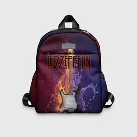 Детский рюкзак 3D с принтом Led Zeppelin в городе Новоалтайск, 100% полиэстер | лямки с регулируемой длиной, сверху петелька, чтобы рюкзак можно было повесить на вешалку. Основное отделение закрывается на молнию, как и внешний карман. Внутри дополнительный карман. По бокам два дополнительных кармашка | блюз рок | британская | группа | джимми пейдж | джон пол джонс | роберт плант | рок | фолк рок | хард рок | хеви метал