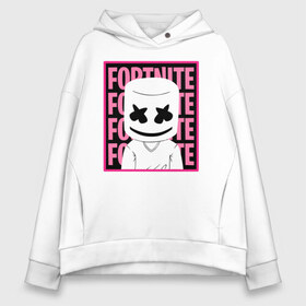 Женское худи Oversize хлопок с принтом Fortnite в городе Новоалтайск, френч-терри — 70% хлопок, 30% полиэстер. Мягкий теплый начес внутри —100% хлопок | боковые карманы, эластичные манжеты и нижняя кромка, капюшон на магнитной кнопке | chris comstock | electronic | fortnite | joytime iii | marshmello | клубная | маршмелло | маршмеллоу | фортнайт | электронная музыка