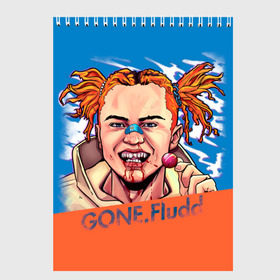 Скетчбук с принтом Gone Fludd (art) в городе Новоалтайск, 100% бумага
 | 48 листов, плотность листов — 100 г/м2, плотность картонной обложки — 250 г/м2. Листы скреплены сверху удобной пружинной спиралью | fludd | gone | gone.fludd | mambl | rap | гон флад | кубик льда | мамбл | реп | сахарный человек