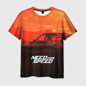Мужская футболка 3D с принтом NEED FOR SPEED в городе Новоалтайск, 100% полиэфир | прямой крой, круглый вырез горловины, длина до линии бедер | auto | game art | need for speed payback | nfs | nfs carbon | payback | sport | the carbon | transport | авто | гонки | карбон | машина | спорт | уличные гонки