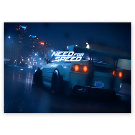 Поздравительная открытка с принтом NEED FOR SPEED в городе Новоалтайск, 100% бумага | плотность бумаги 280 г/м2, матовая, на обратной стороне линовка и место для марки
 | auto | game art | need for speed payback | nfs | nfs carbon | payback | sport | the carbon | transport | авто | гонки | карбон | машина | нфс | спорт | уличные гонки