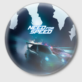 Значок с принтом NEED FOR SPEED в городе Новоалтайск,  металл | круглая форма, металлическая застежка в виде булавки | auto | game art | need for speed payback | nfs | nfs carbon | payback | sport | the carbon | transport | авто | гонки | карбон | машина | нфс | спорт | уличные гонки