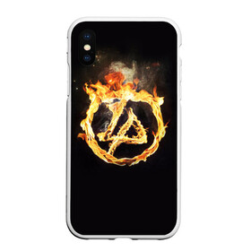 Чехол для iPhone XS Max матовый с принтом Linkin Park в городе Новоалтайск, Силикон | Область печати: задняя сторона чехла, без боковых панелей | Тематика изображения на принте: американская | группа | линкин | майк шинода | метал | музыка | ню | парк | поп | рок | рэп | феникс фаррелл | честер беннингтон | электроник