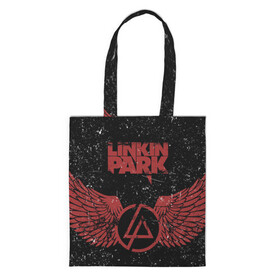 Шоппер 3D с принтом Linkin Park в городе Новоалтайск, 100% полиэстер | Плотность: 200 г/м2; Размер: 34×35 см; Высота лямок: 30 см | американская | группа | линкин | майк шинода | метал | музыка | ню | парк | поп | рок | рэп | феникс фаррелл | честер беннингтон | электроник
