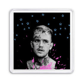 Магнит 55*55 с принтом LIL PEEP - Runaway в городе Новоалтайск, Пластик | Размер: 65*65 мм; Размер печати: 55*55 мм | beautiful | broken | daddy | dead | exclusive | heart | life | lil | lilpeep | music | peep | pump | rap | rapper | rip | runaway | tattoo | густав | лил | лилпип | мертв | память | пип | рип | рэп | рэпер | сердце | тату | умер