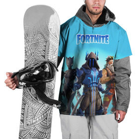 Накидка на куртку 3D с принтом FORTNITE WINTER SEASON в городе Новоалтайск, 100% полиэстер |  | 7 season | 7 сезон | battle | fortnite | royale | winter | битва | владыка | генерал | дожор | зима | королевская | льда | мороз | неоновая | ночной | рысь | скин | снайпер | снежный | фортнайт | форточка
