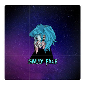 Магнитный плакат 3Х3 с принтом Sally Face в городе Новоалтайск, Полимерный материал с магнитным слоем | 9 деталей размером 9*9 см | sally face | игра | компьютерная игра | лицо | маска | протез | салли фейс | школа | шрамы