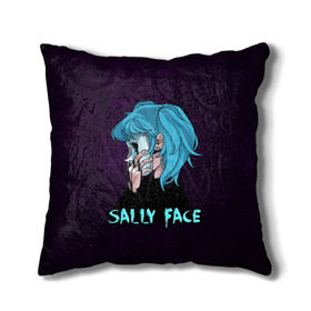 Подушка 3D с принтом Sally Face в городе Новоалтайск, наволочка – 100% полиэстер, наполнитель – холлофайбер (легкий наполнитель, не вызывает аллергию). | состоит из подушки и наволочки. Наволочка на молнии, легко снимается для стирки | sally face | игра | компьютерная игра | лицо | маска | протез | салли фейс | школа | шрамы