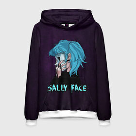 Мужская толстовка 3D с принтом Sally Face в городе Новоалтайск, 100% полиэстер | двухслойный капюшон со шнурком для регулировки, мягкие манжеты на рукавах и по низу толстовки, спереди карман-кенгуру с мягким внутренним слоем. | sally face | игра | компьютерная игра | лицо | маска | протез | салли фейс | школа | шрамы