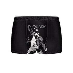 Мужские трусы 3D с принтом Queen в городе Новоалтайск, 50% хлопок, 50% полиэстер | классическая посадка, на поясе мягкая тканевая резинка | queen | брайан мэи | британская | группа | джон дикон | королева | роджер тейлор | рок | фредди меркьюри