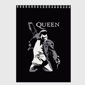 Скетчбук с принтом Queen в городе Новоалтайск, 100% бумага
 | 48 листов, плотность листов — 100 г/м2, плотность картонной обложки — 250 г/м2. Листы скреплены сверху удобной пружинной спиралью | queen | брайан мэи | британская | группа | джон дикон | королева | роджер тейлор | рок | фредди меркьюри