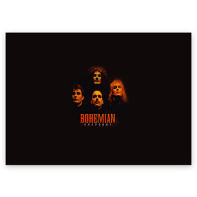 Поздравительная открытка с принтом Queen Bohemian Rhapsody в городе Новоалтайск, 100% бумага | плотность бумаги 280 г/м2, матовая, на обратной стороне линовка и место для марки
 | Тематика изображения на принте: queen | брайан мэи | британская | группа | джон дикон | королева | роджер тейлор | рок | фредди меркьюри