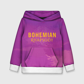 Детская толстовка 3D с принтом Queen Bohemian Rhapsody в городе Новоалтайск, 100% полиэстер | двухслойный капюшон со шнурком для регулировки, мягкие манжеты на рукавах и по низу толстовки, спереди карман-кенгуру с мягким внутренним слоем | queen | богемская рапсодия | брайан мэи | британская | группа | королева | роджер тейлор | рок | фредди меркьюри