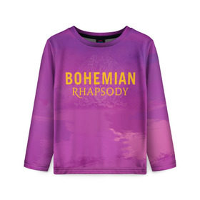 Детский лонгслив 3D с принтом Queen Bohemian Rhapsody в городе Новоалтайск, 100% полиэстер | длинные рукава, круглый вырез горловины, полуприлегающий силуэт
 | queen | богемская рапсодия | брайан мэи | британская | группа | королева | роджер тейлор | рок | фредди меркьюри