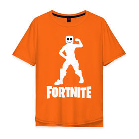 Мужская футболка хлопок Oversize с принтом FORTNITE x MARSHMELLO в городе Новоалтайск, 100% хлопок | свободный крой, круглый ворот, “спинка” длиннее передней части | 2019 | armor | armour | cybersport | esport | fortnite | game | llama | logo | броня | игра | киберспорт | лама | фиолетовый | фирменные цвета | фортнайт