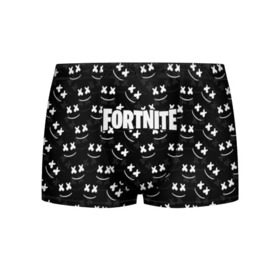 Мужские трусы 3D с принтом FORTNITE x MARSHMELLO в городе Новоалтайск, 50% хлопок, 50% полиэстер | классическая посадка, на поясе мягкая тканевая резинка | 2019 | armor | armour | cybersport | esport | fortnite | game | llama | logo | броня | игра | киберспорт | лама | фиолетовый | фирменные цвета | фортнайт