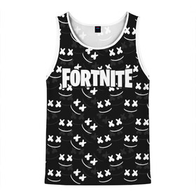 Мужская майка 3D с принтом FORTNITE x MARSHMELLO в городе Новоалтайск, 100% полиэстер | круглая горловина, приталенный силуэт, длина до линии бедра. Пройма и горловина окантованы тонкой бейкой | 2019 | armor | armour | cybersport | esport | fortnite | game | llama | logo | броня | игра | киберспорт | лама | фиолетовый | фирменные цвета | фортнайт