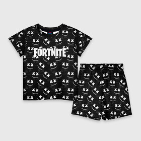 Детский костюм с шортами 3D с принтом FORTNITE x MARSHMELLO в городе Новоалтайск,  |  | Тематика изображения на принте: 2019 | armor | armour | cybersport | esport | fortnite | game | llama | logo | броня | игра | киберспорт | лама | фиолетовый | фирменные цвета | фортнайт