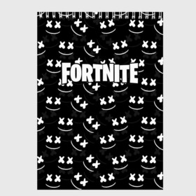 Скетчбук с принтом FORTNITE x MARSHMELLO в городе Новоалтайск, 100% бумага
 | 48 листов, плотность листов — 100 г/м2, плотность картонной обложки — 250 г/м2. Листы скреплены сверху удобной пружинной спиралью | Тематика изображения на принте: 2019 | armor | armour | cybersport | esport | fortnite | game | llama | logo | броня | игра | киберспорт | лама | фиолетовый | фирменные цвета | фортнайт